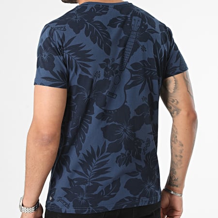 Petrol Industries - Tee Shirt M-1040-TSR114 Bleu Marine Floral