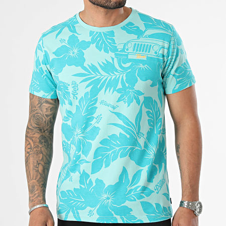 Petrol Industries - Camiseta M-1040-TSR114 Azul Floral