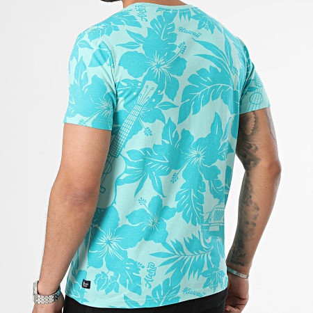 Petrol Industries - Camiseta M-1040-TSR114 Azul Floral