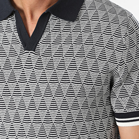 Classic Series - Polo Manches Courtes Wifi Bleu Marine Blanc