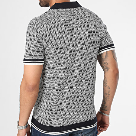 Classic Series - Polo Manches Courtes Wifi Bleu Marine Blanc