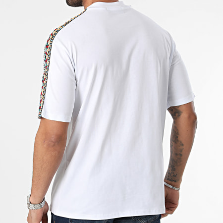 Uniplay - Tee Shirt A Bandes Blanc