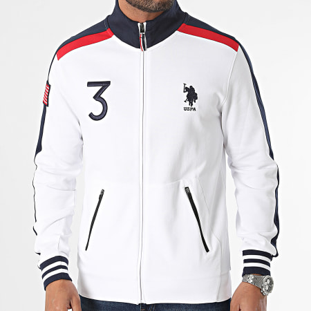 US Polo ASSN - Ritssweater Brax 67545-52319 Wit