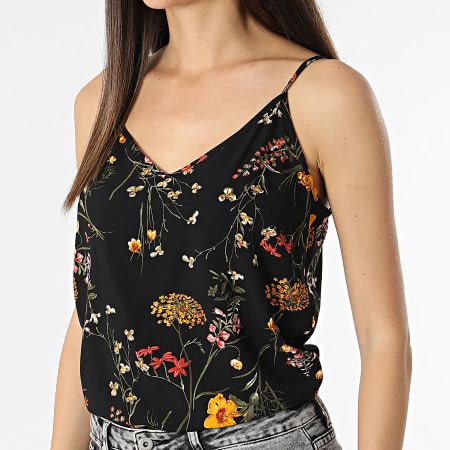 Vero Moda - Easy Joy Camiseta de tirantes para mujer Floral negro