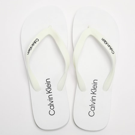 Calvin Klein - Tongs Flip Flop Rubber 0956 White Black