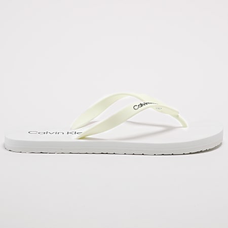 Calvin Klein - Tongs Flip Flop Rubber 0956 White Black