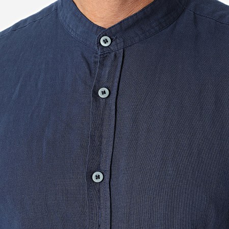 Classic Series - Camisa azul marino de manga larga
