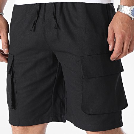 Frilivin - Pantalones cortos cargo negros