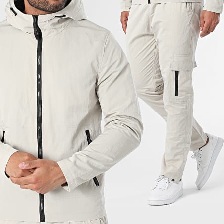 Ensemble Coupe Vent Et Pantalon Jogging Beige