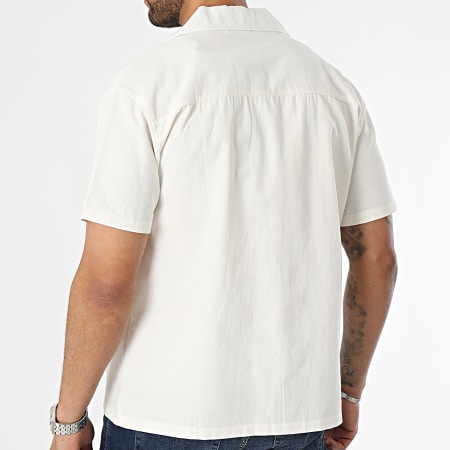 Frilivin - Camisa de manga corta beige