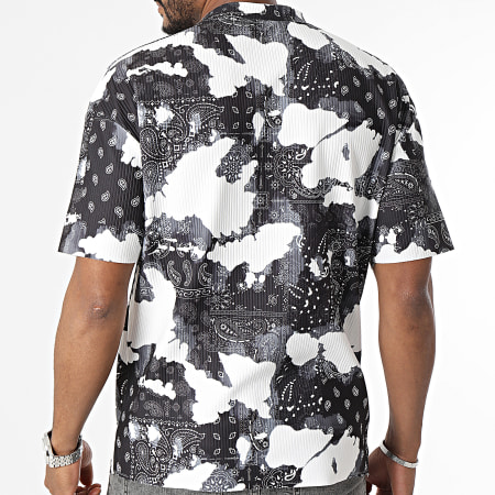 Frilivin - Tee Shirt Blanc Noir Bandana