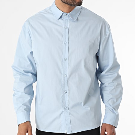 Frilivin - Camisa azul claro de manga larga