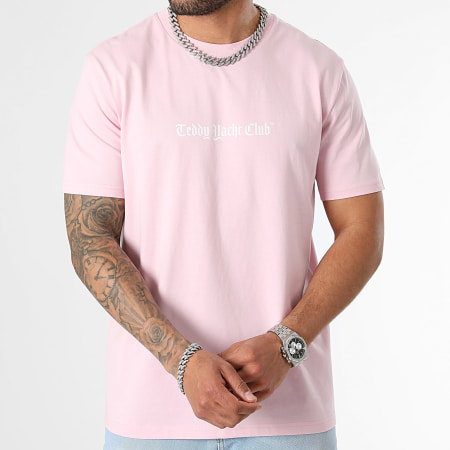 Teddy Yacht Club - Tee Shirt Oversize Large Propaganda Bear Pink Rose