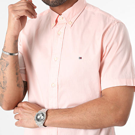 Tommy Hilfiger - Camicia a maniche corte Poplin 3809 Pink Flex