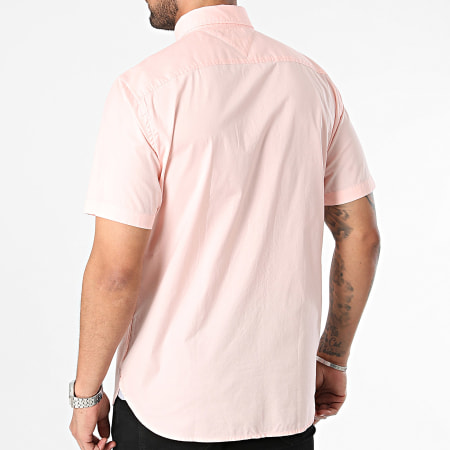 Tommy Hilfiger - Camisa de manga corta Poplin 3809 Pink Flex