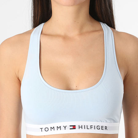 Tommy Hilfiger - Sujetador sin forro para mujer 4143 Azul claro