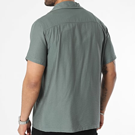 Frilivin - Camisa de manga corta verde caqui