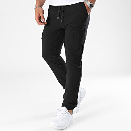 John H - Pantalones cargo negros