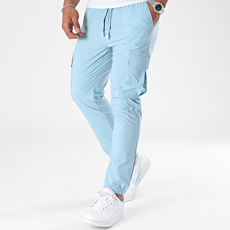 Pantalon cargo bleu clair discount