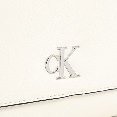 Calvin Klein - Borsa da donna Minimal Monogram Camera Bag18 2234 Bianco