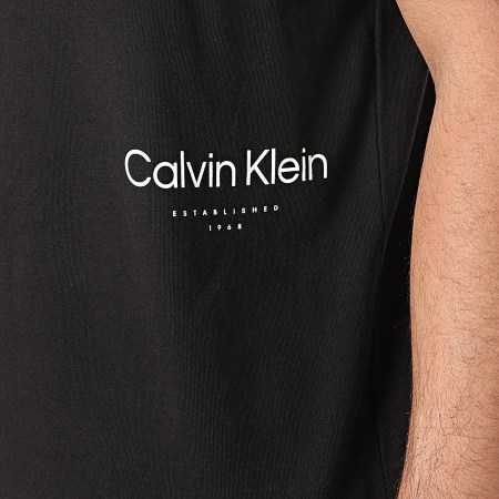 Calvin Klein - Camiseta Off Placement Logo 3102 Negro