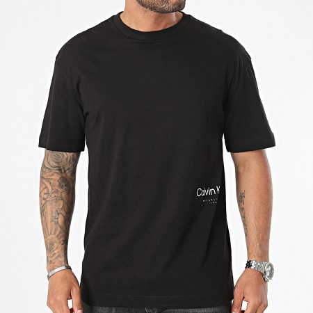 Calvin Klein - Tee Shirt Off Placement Logo 3102 Noir