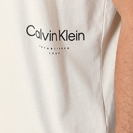 Calvin Klein - Tee Shirt Off Placement Logo 3102 Beige