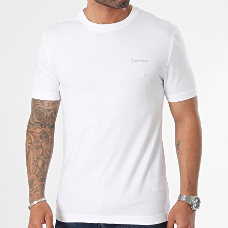 Calvin Klein - Tee Shirt Enlarged Back Logo 3106 Blanc