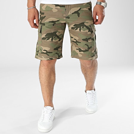 Jack And Jones Short Cargo Cole Barkley Beige Vert Kaki