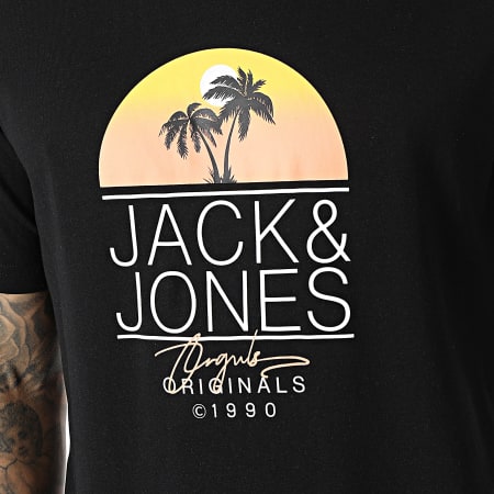 Jack And Jones - Lot De 3 Tee Shirts Casey Blanc Noir Violet