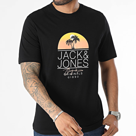 Jack And Jones - Lot De 3 Tee Shirts Casey Blanc Noir Violet