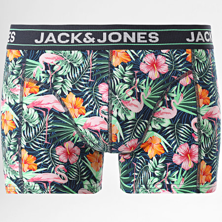 Jack And Jones - Flamingo rosa Azul marino Floral Boxer Set De 3