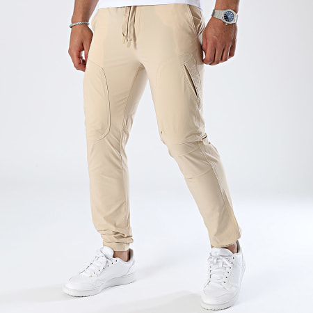 John H - Pantalones de chándal beige