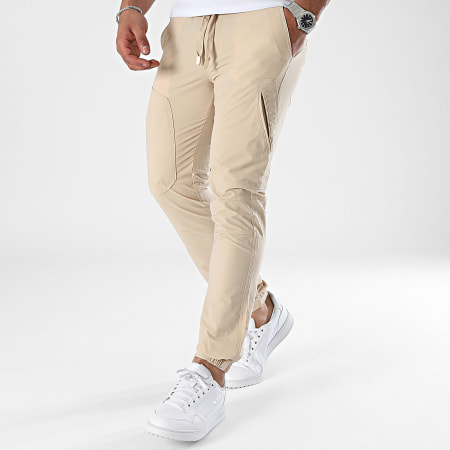 John H - Pantalones de chándal beige