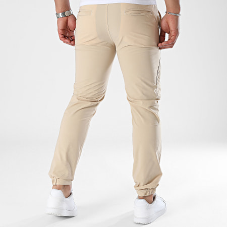 John H - Pantalones de chándal beige