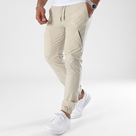 John H - Pantaloni da jogging beige