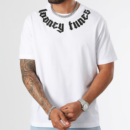 Looney Tunes - Tee Shirt Oversize Chest Color Spray White