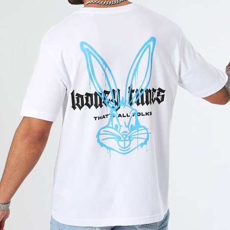 Bugs Bunny - Tee Shirt Oversize Bugs Bunny Color Spray Blanco