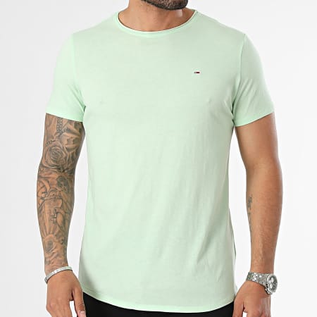 Tommy Jeans - Jaspe Slim Tee Shirt 9586 Verde chiaro