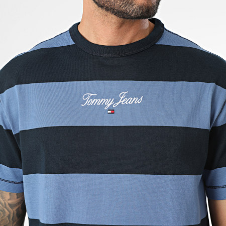 Tommy Jeans - Camiseta Bold Stripe 8655 Azul Marino