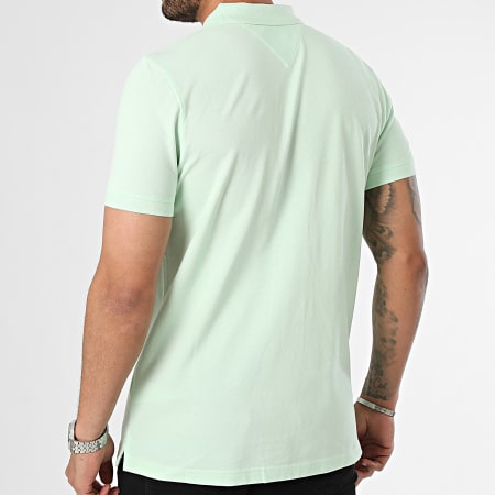 Tommy Jeans - Polo Manches Courtes Slim Packet 8312 Vert Clair