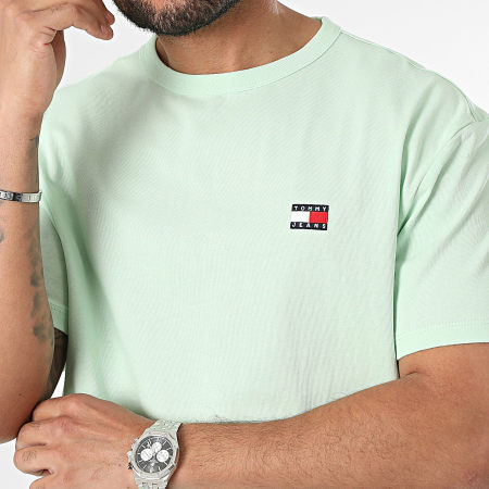 Tommy Jeans - Camiseta con escudo 7995 Verde claro