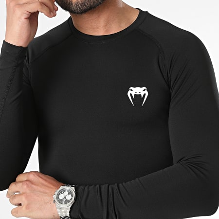 Venum - Tee Shirt Manches Longues Contender Rashguard Noir