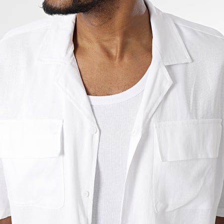 Frilivin - Camisa de manga corta Blanca