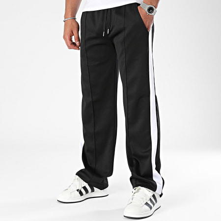 Frilivin - Pantalones Jogging Blanco Negro