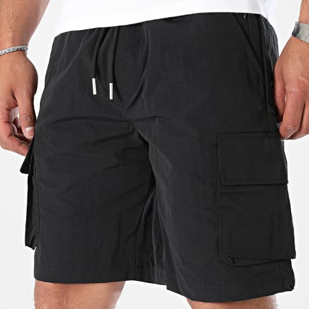 Frilivin - Pantalones cortos cargo negros