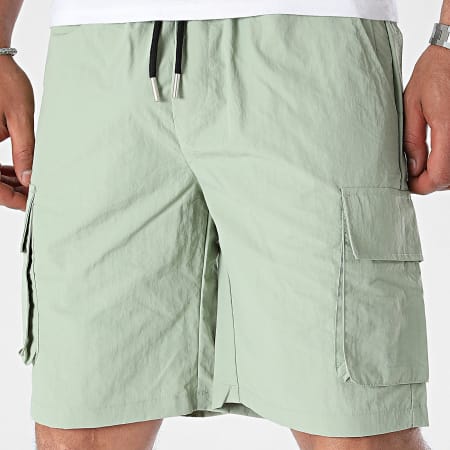 Frilivin - Pantalones cortos cargo caqui verdes