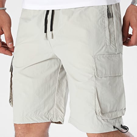 Frilivin - Pantaloncini Cargo grigio chiaro