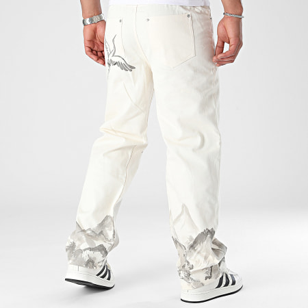 Frilivin - Grijs Beige Jeans