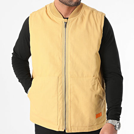 Frilivin - Veste Sans Manches Jaune Moutarde